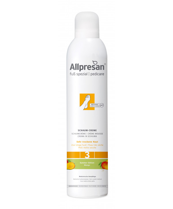 Крем-піна для дуже сухої шкіри стоп з ароматом Манго Allpresan Foot Special No. 3 Foam Cream, 300 мл