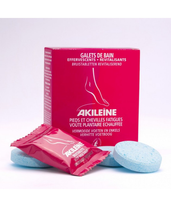 Растворимые таблетки Akileine для ванны оживляющие, 6х20г