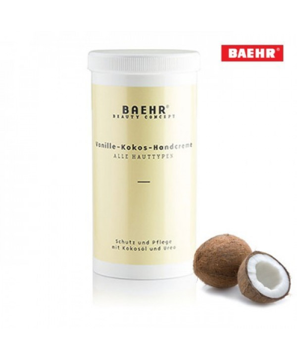Крем для рук BAEHR ваніль, масло кокоса і сечовина, 450 мл