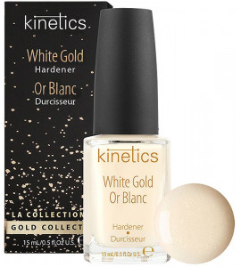 Укрепитель для ногтей Kinetics White Gold с коллоидным золотом ,15 мл