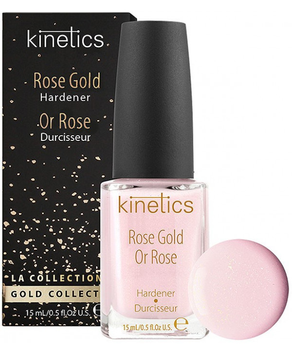 Укрепитель для ногтей Kinetics Rose Gold с коллоидным золотом ,15мл